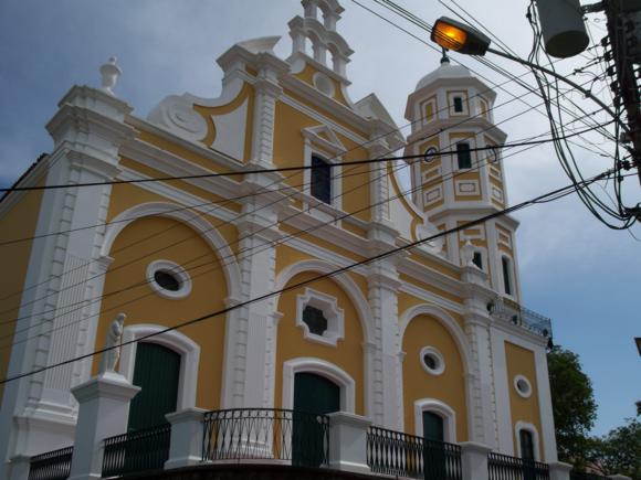 La iglesia del centro histórico de Ciudad Bolívar.