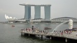 El Hotel Marina Bay Sands, con su inconfundible forma.