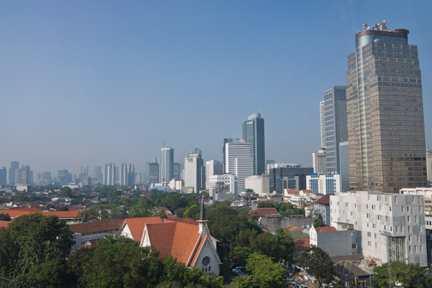 Skyline del centro de Yakarta.